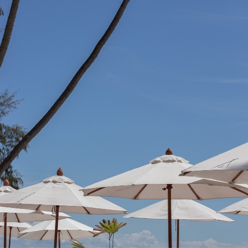 Umbrellas and sky