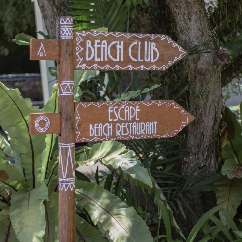 nikki beach koh samui signage